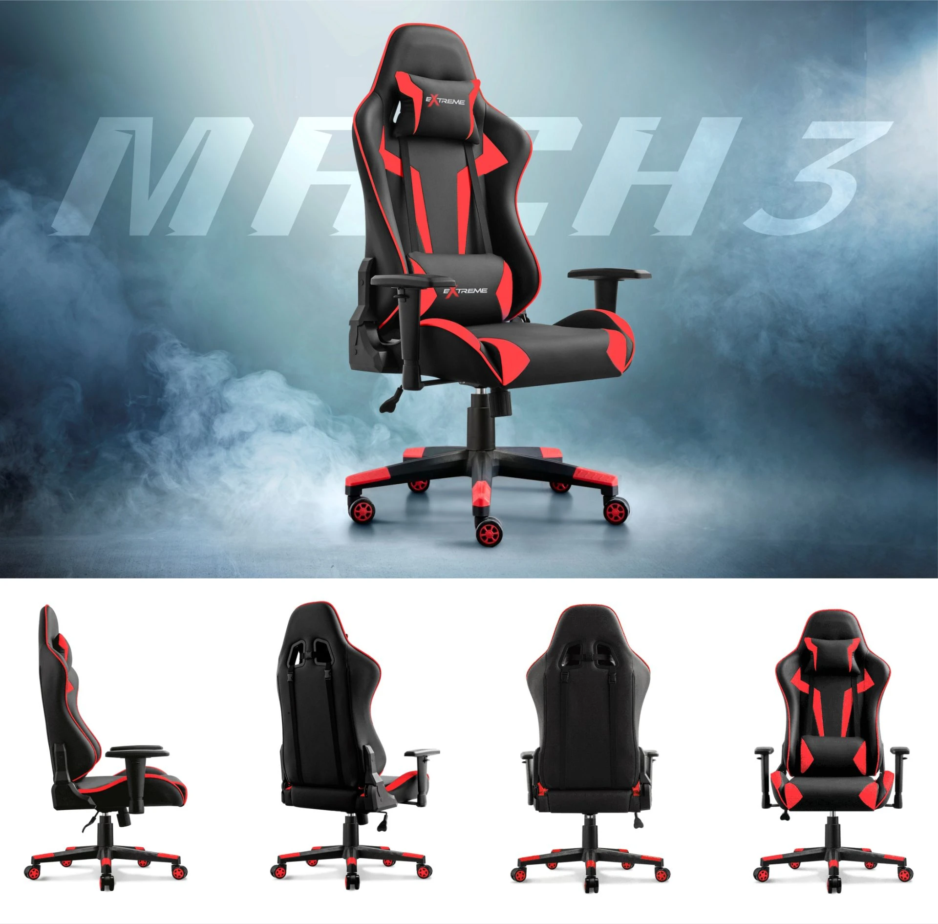 Silla gamer Mach 3 - Vistas